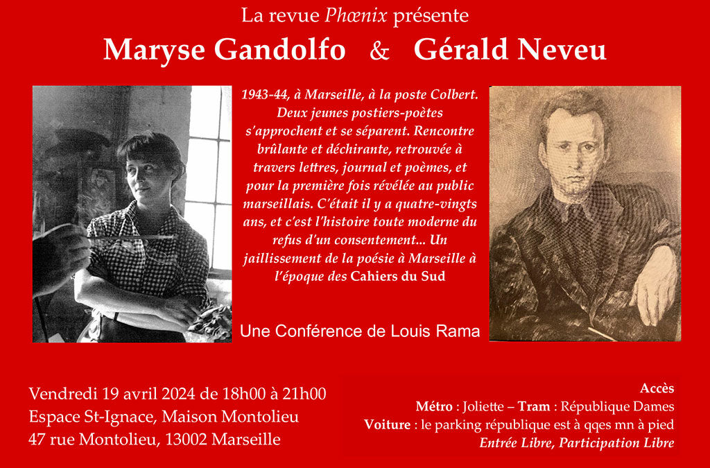 Conférence – Maryse Gandolfo et Gérald Neveu