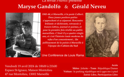Conférence – Maryse Gandolfo et Gérald Neveu